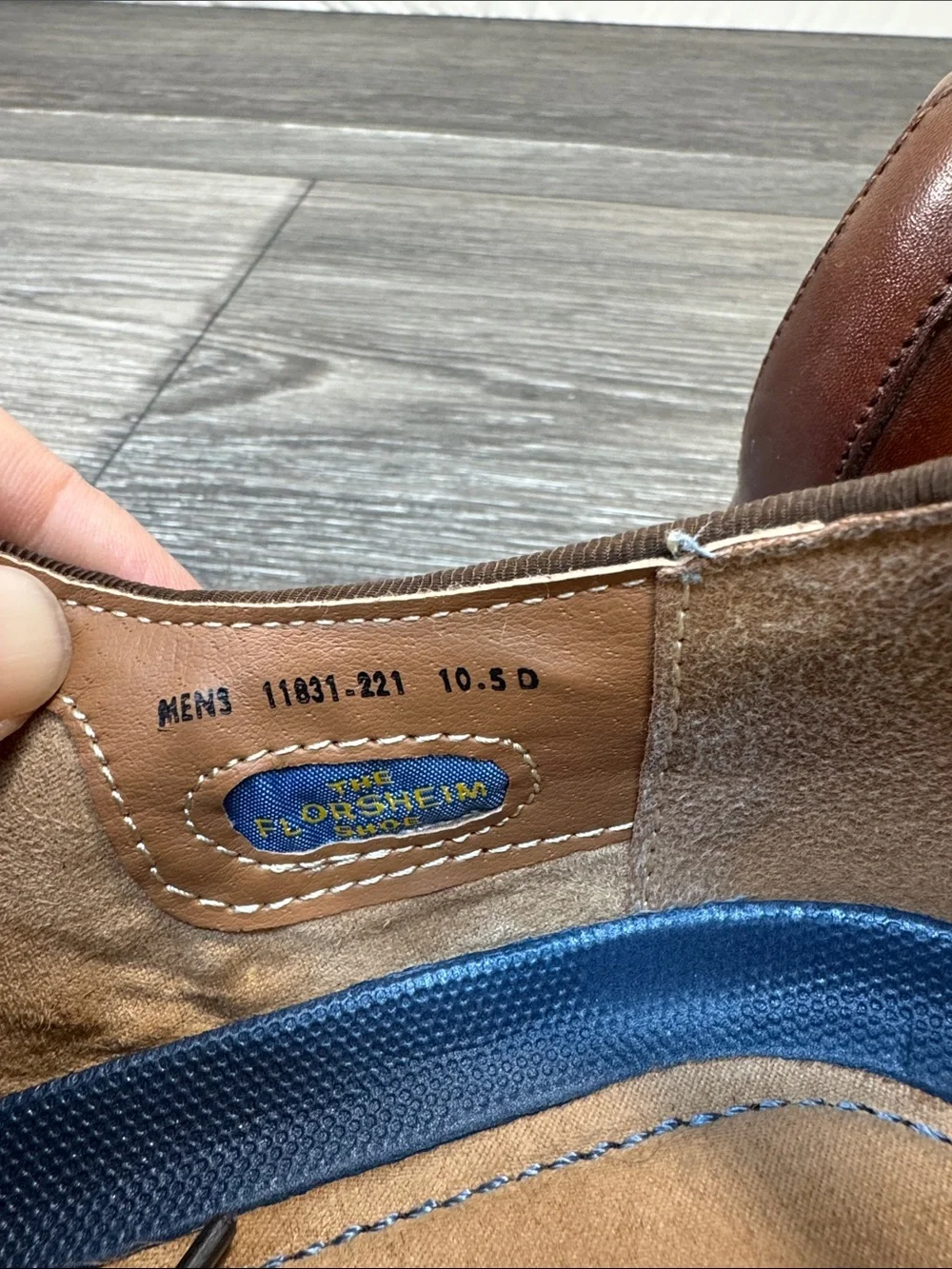 Florsheim Cognac Brown Cap-Toe Derby Shoes SZ 10.5 (h44)